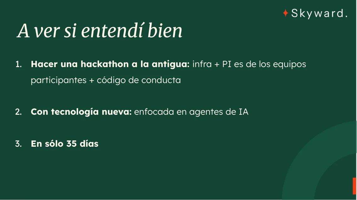 No estaba fácil
